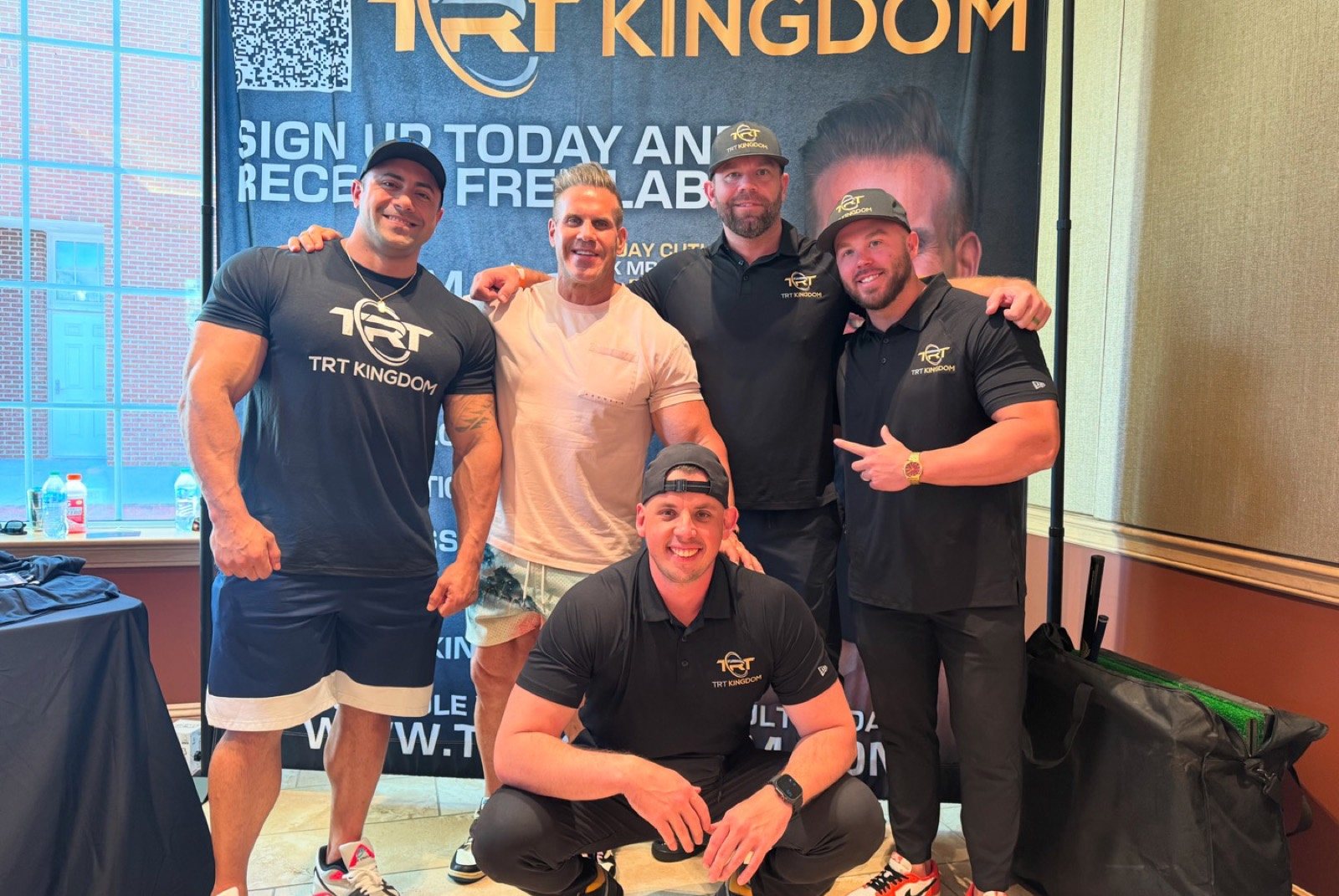 Brice Horrigan with the kingdom telehealth team on site